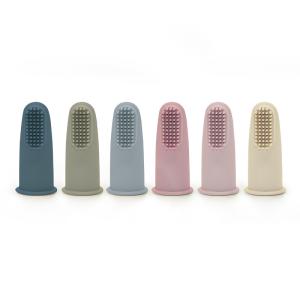 China Natural Silicone CPSIA Baby Finger Toothbrush For Training Teething wholesale