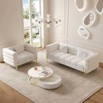 Luxury Living Room Sofa Set Fabric Velvet Sofas Modern Sectional Cover Couch