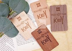 Wooden Hotel Keycard