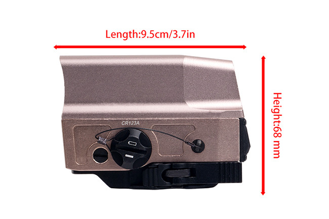DE Color Holographic Red Dot Sight Integrated Mount / Weaver Or Picatinny Rail