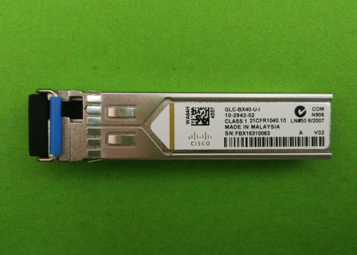 GLC-BX40-U-I 40km Fiber Optic SFP Module , Fiber Interface Module 1310nm / 1550nm