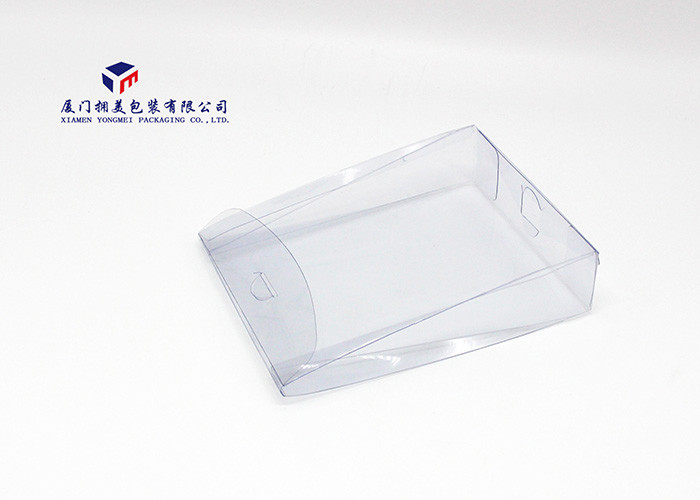 Flap On Upper Super Clear PVC Packaging Boxes OEM / ODM Design 13.6*4*18.5cm