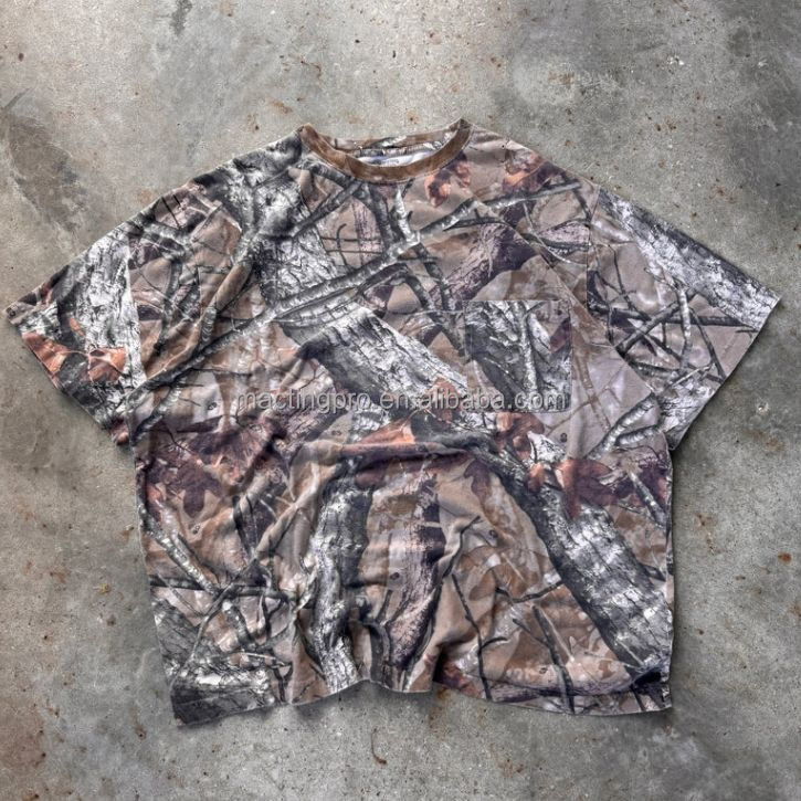 Men's All Over Print T Shirts With Heavyweight Cotton and Custom Silk Screen Printing