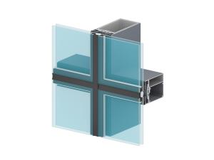 China Professional Aluminium Curtain Wall Profile Thin Aluminium Extrusion Frame wholesale