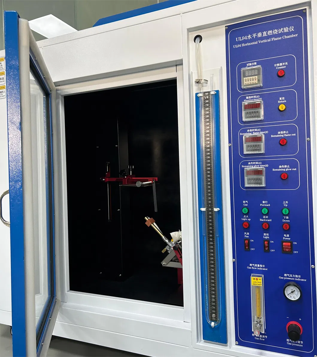 Laboratory UL94 Horizontal and Vertical Flame Resistance Tester for Plastic