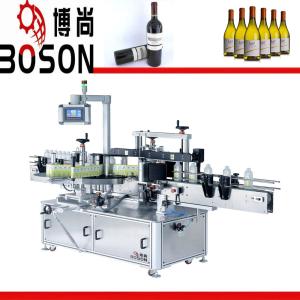 China Flat Bottle Two Sides Labeling Machine Adhesive Labeler 380V / 220V Voltage wholesale