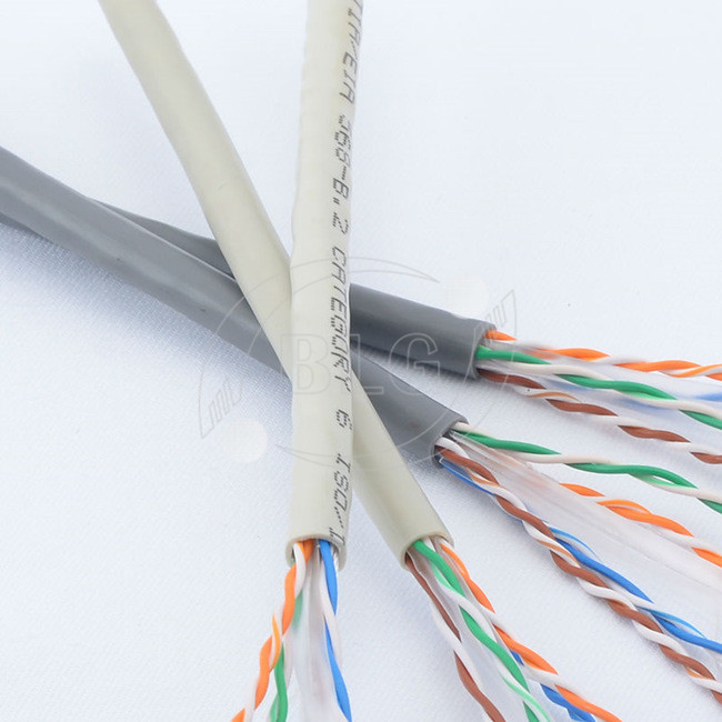 4 Pairs UTP Cat6 Lan Cable Wires Easy Pull Box 1000FT Black White Blue PVC Jacket