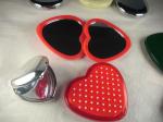 Compact Lady's Makeup Mirror - Heart Shaped