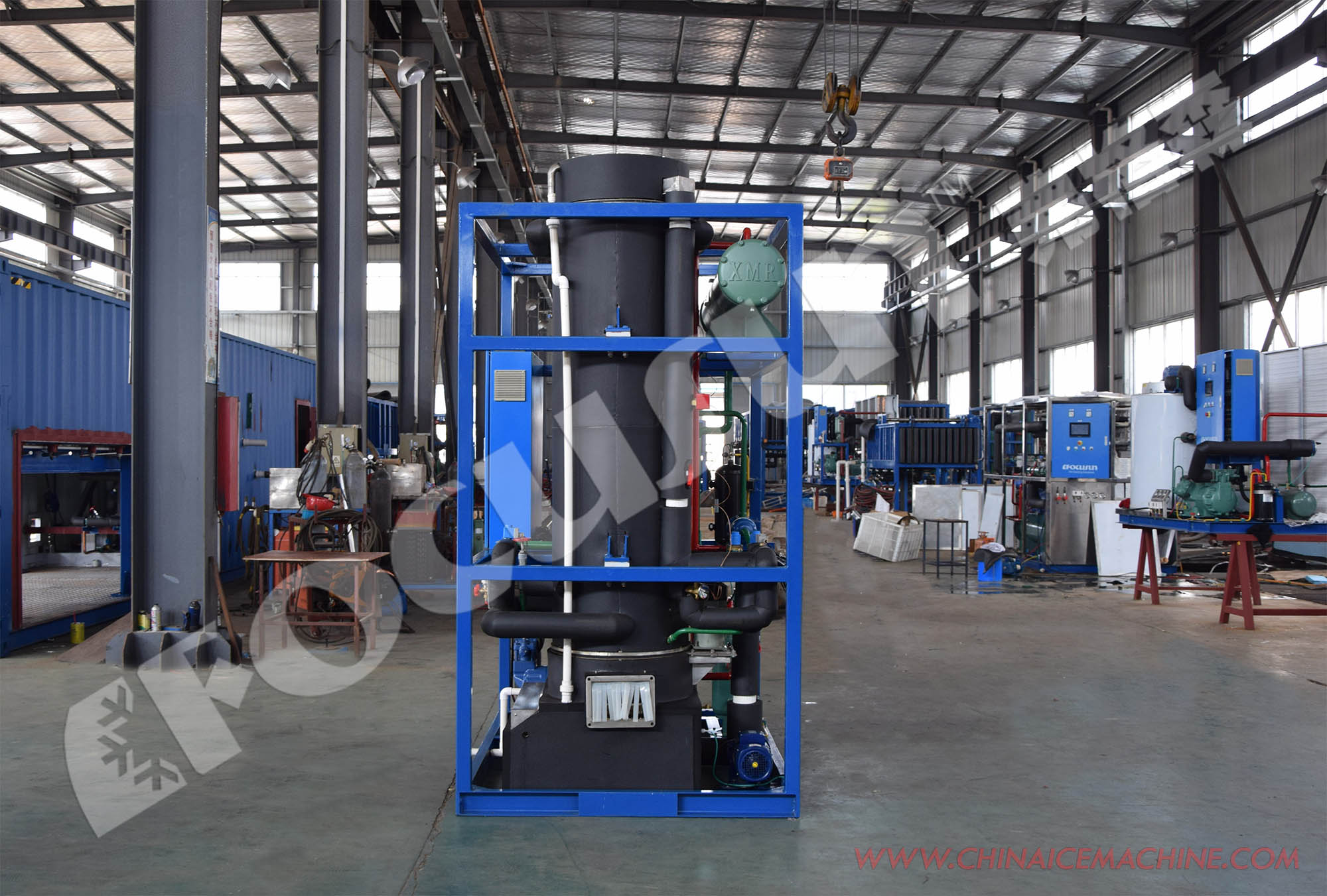 Customized Size 5 Ton Water-Cooled Condenser Tube Ice Maker for Industrial Ice Needs