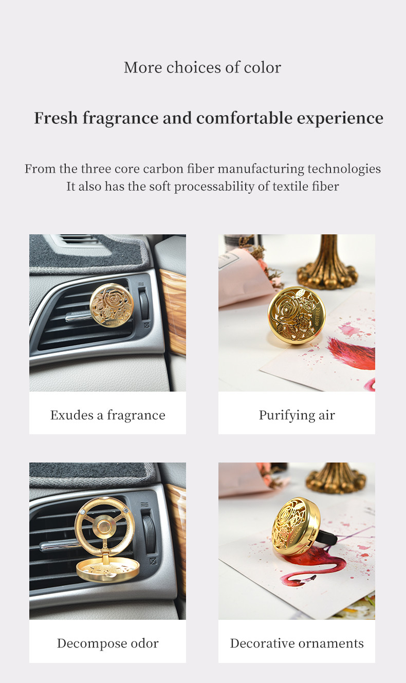 Custom Car Aromatherapy Car Vent Aroma Air Freshener Hollow Design