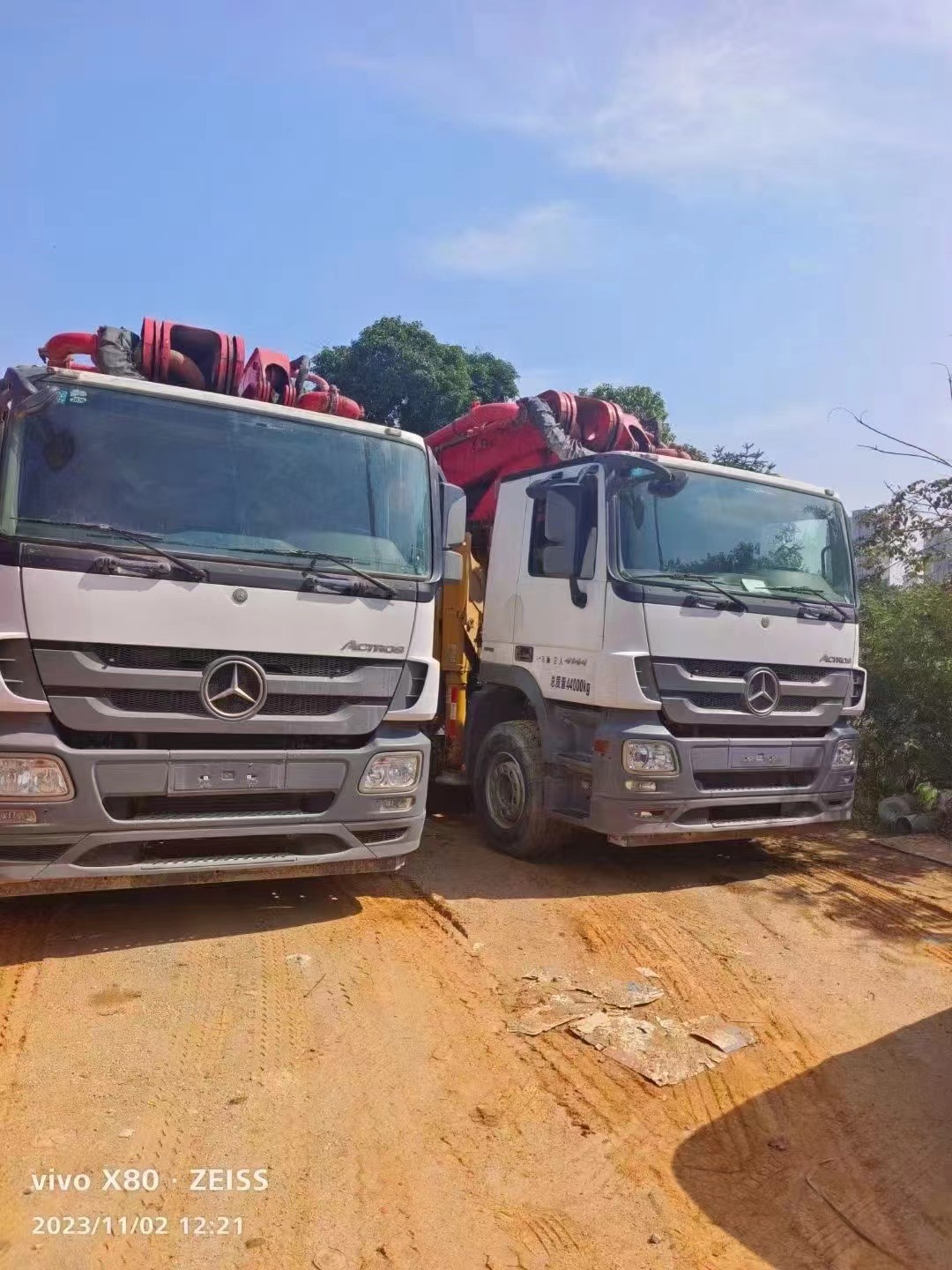 56 Meter Sany Used Concrete Pump Truck 2019year 44000KG
