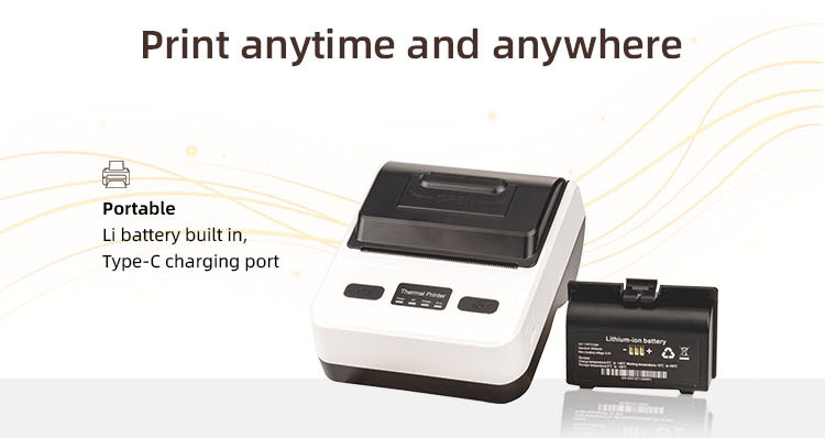 0.35KG Lightweight MP-80M Android Handheld Pos 80MM Portable Receipt Thermal Printer