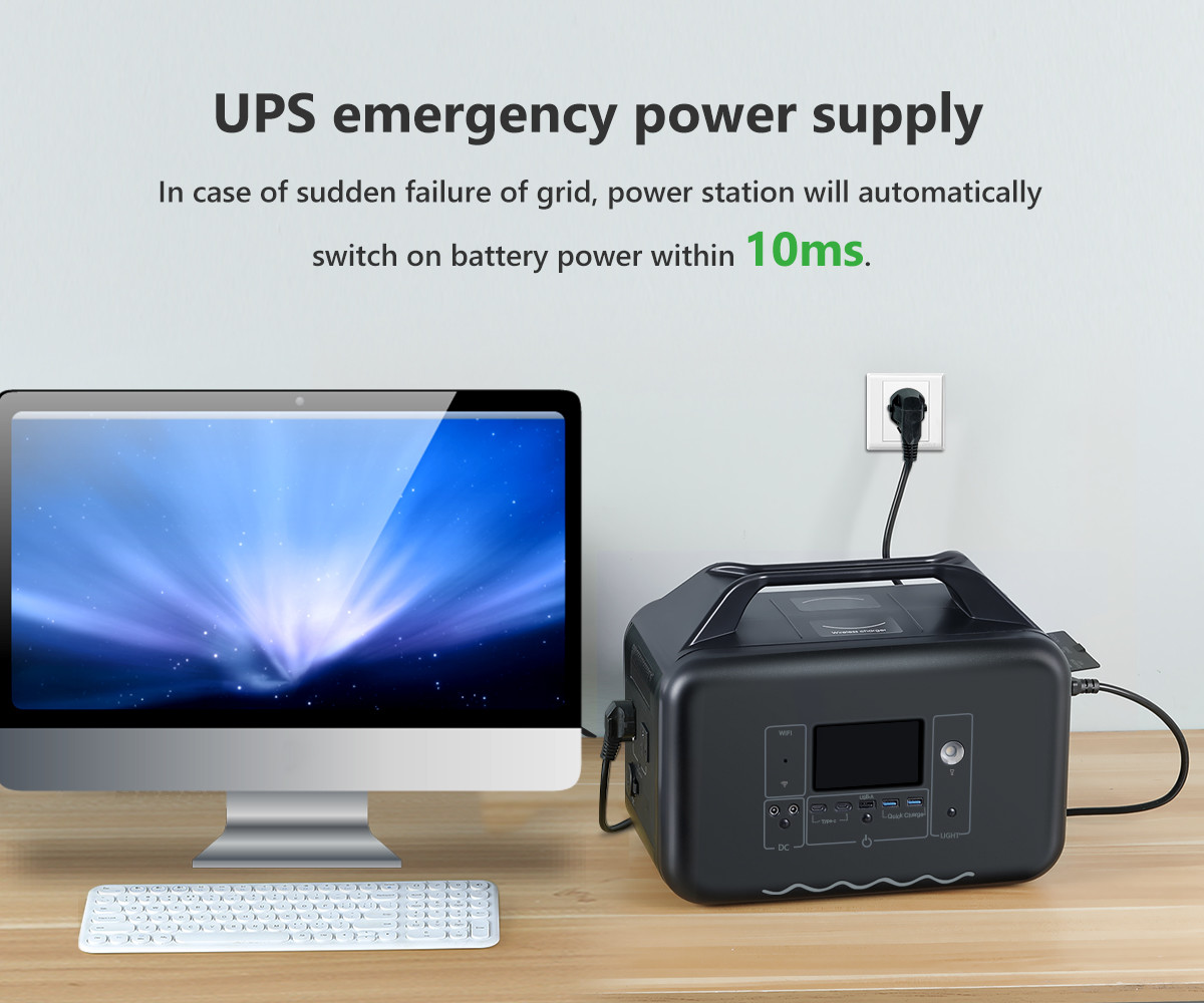 110V 220V Portable Power Station Solar Power Bank Charging 2000W Power Station