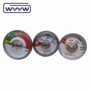 China OEM Mini Pressure Gauge 38mm Steel Extinguisher Pressure Gauge wholesale