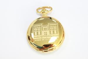 China Vintage Large Face Gold Pocket Watches Quartz Stainless Steel Back wholesale