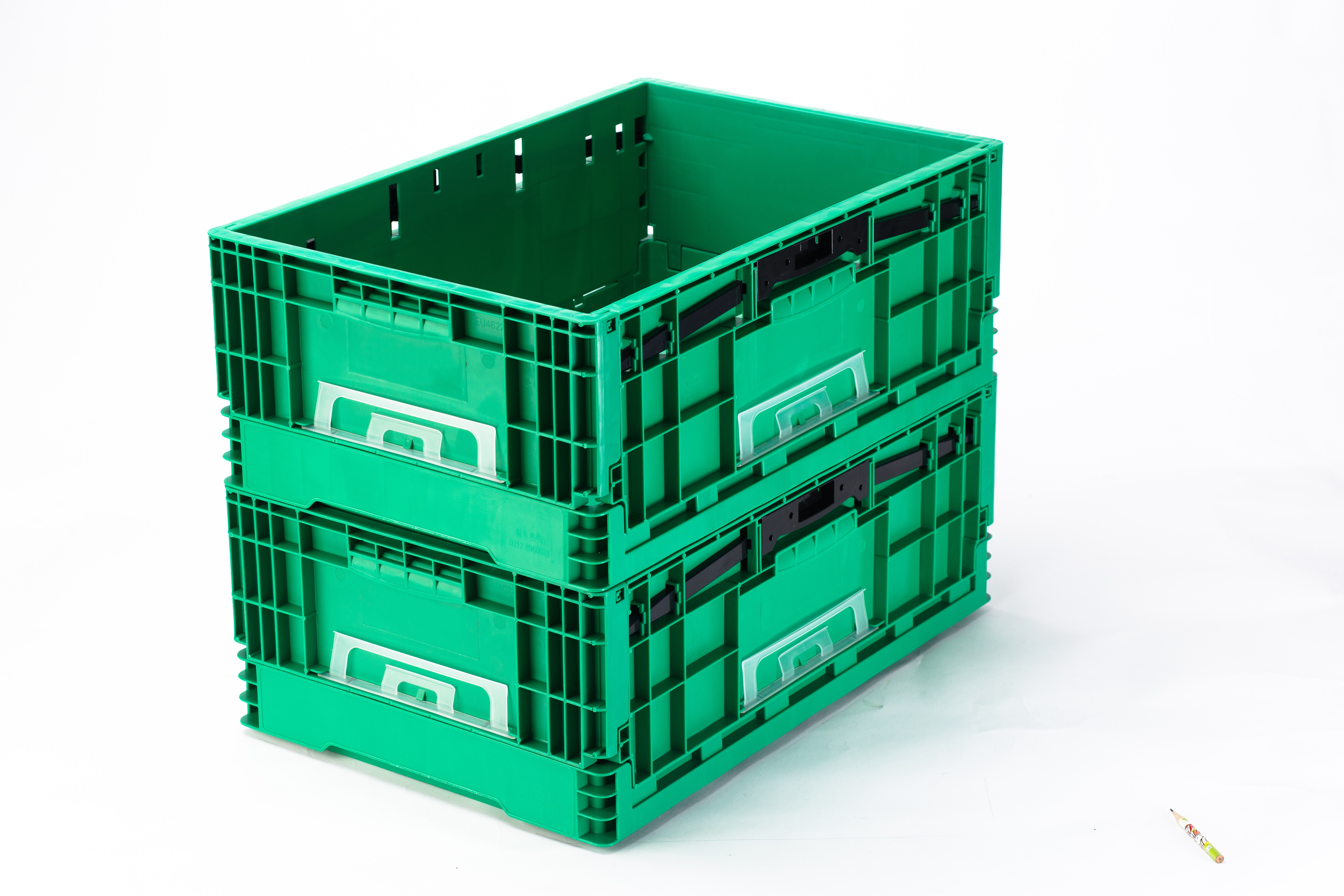 Blue Folding Container Collapsible Plastic Crate for Versatile Storage Solutions