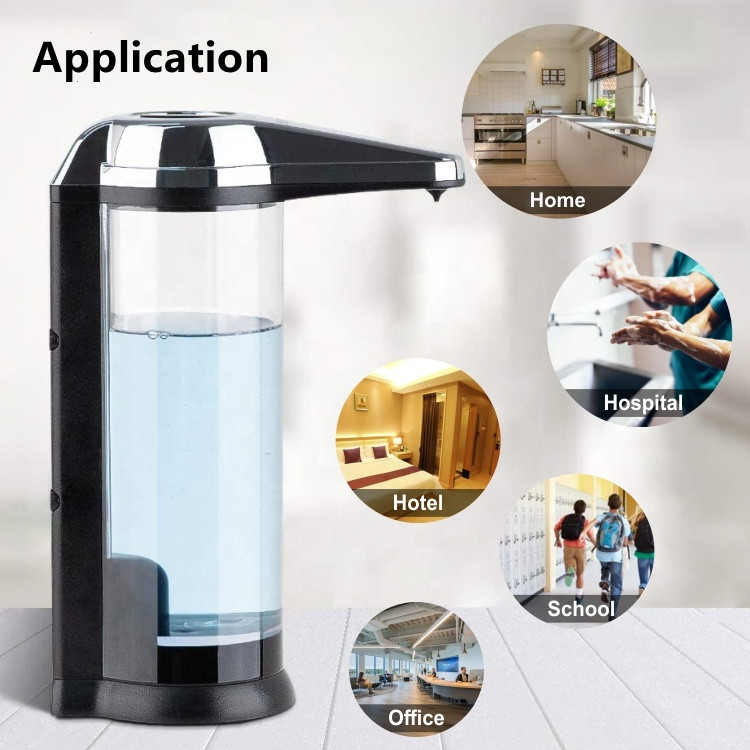 9CM Automatic Gel Hand Sanitizer Dispenser 2.1W 500ML Battery Operated