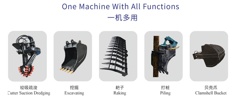 JLAME200 Amphibious Dredger With Crawler
