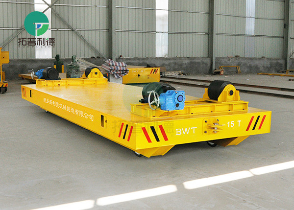 15 Ton Manufacturing Industry Finish Products Handling Electric Driven Slab Transfer Cart On Railway