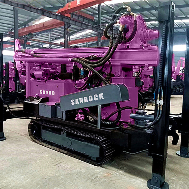 Hydraulic Borehole Crawler Water Well Drill Rig 400m Depth Portable Water Drilling Rigs