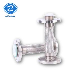 China DN32 DN3000mm Lp Gas Radiator Stainless Steel Braided Hose Flanged Metal wholesale