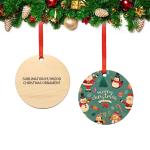 Sublimation Plywood Hanging Ornament Customized Printing Blank Sublimation