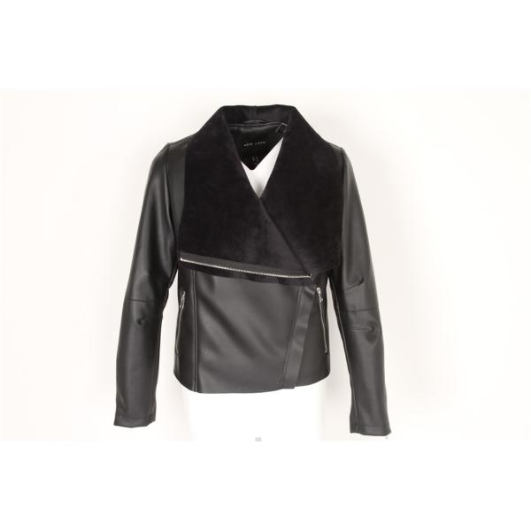 Ladies Cool leather jacket, Women's Bomber Leather jacket, bonded fur, hot popular