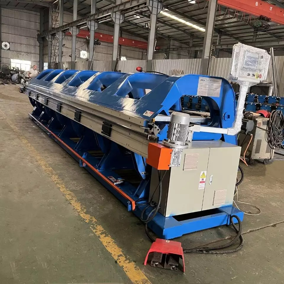 CNC Control Metal PPGI Slitting Machine Gutter Ridge Roof Panel Folding Bending