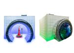 White Inflatable Photo Booth With Camera Customized Internal RGB Light