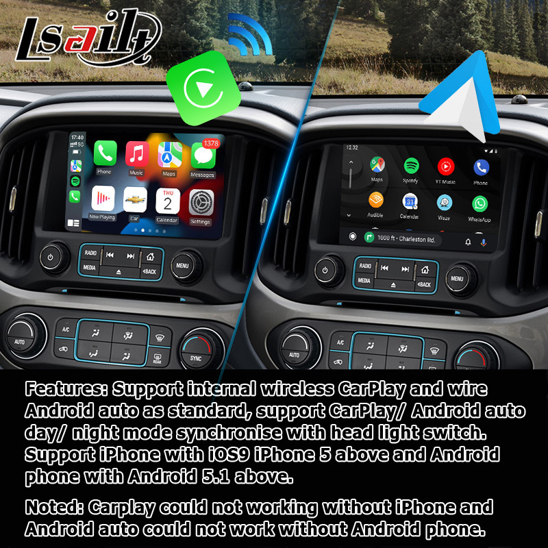 Carplay android auto Box Video Interface / Chevrolet Colorado Mirror Link Navigation