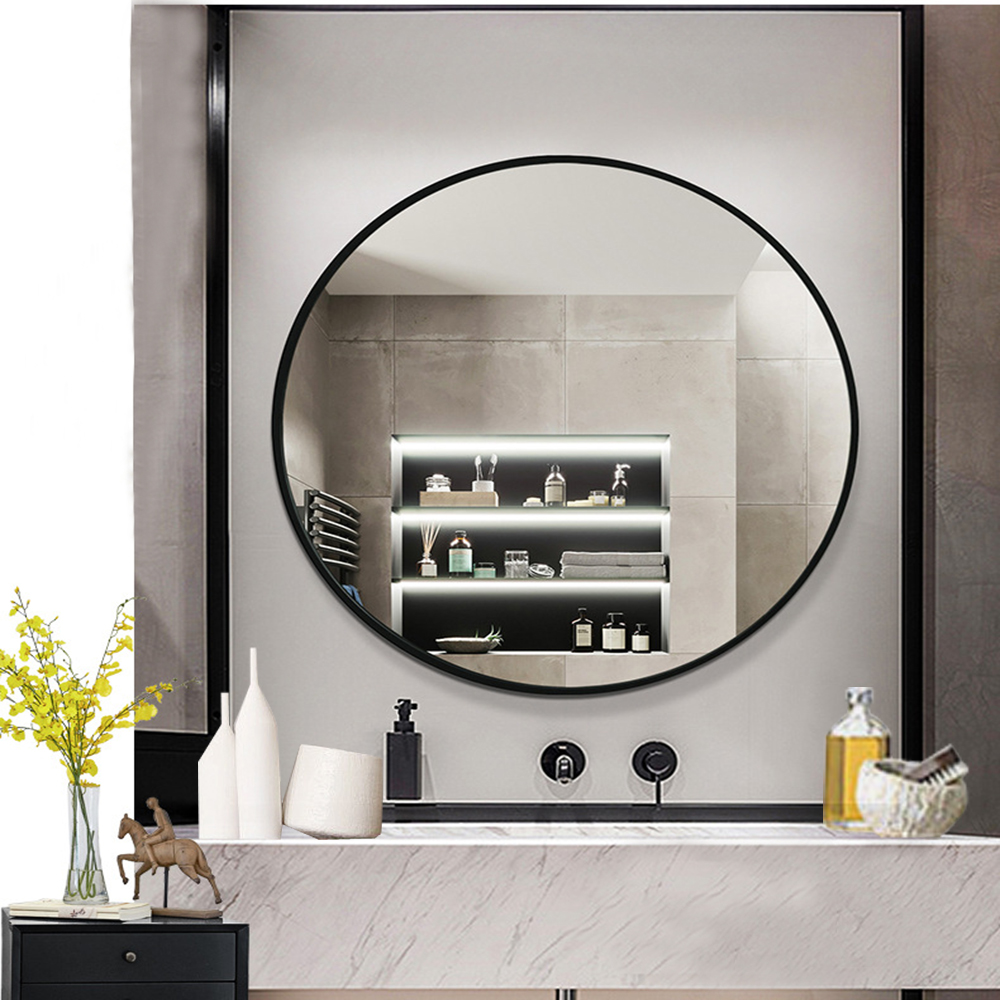 Full Length Salon Toilet Silver Glass Mirror with Aluminium Alloy Frame