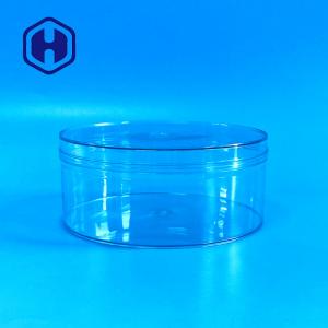 China Round Biscuit Cookies Clear Plastic Packaging Box 620ml wholesale