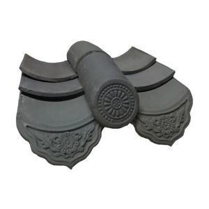 China Fireproof Heatproof Handmade Clay Roof Tiles For Traditional Tea House Building wholesale
