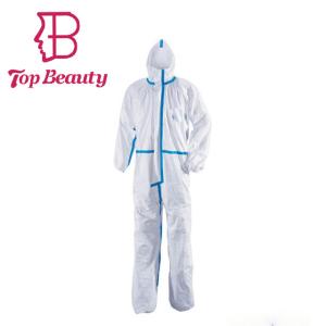 China Chemical Industrial Disposable Protective Suit Disposable Microporous Film Coverall wholesale