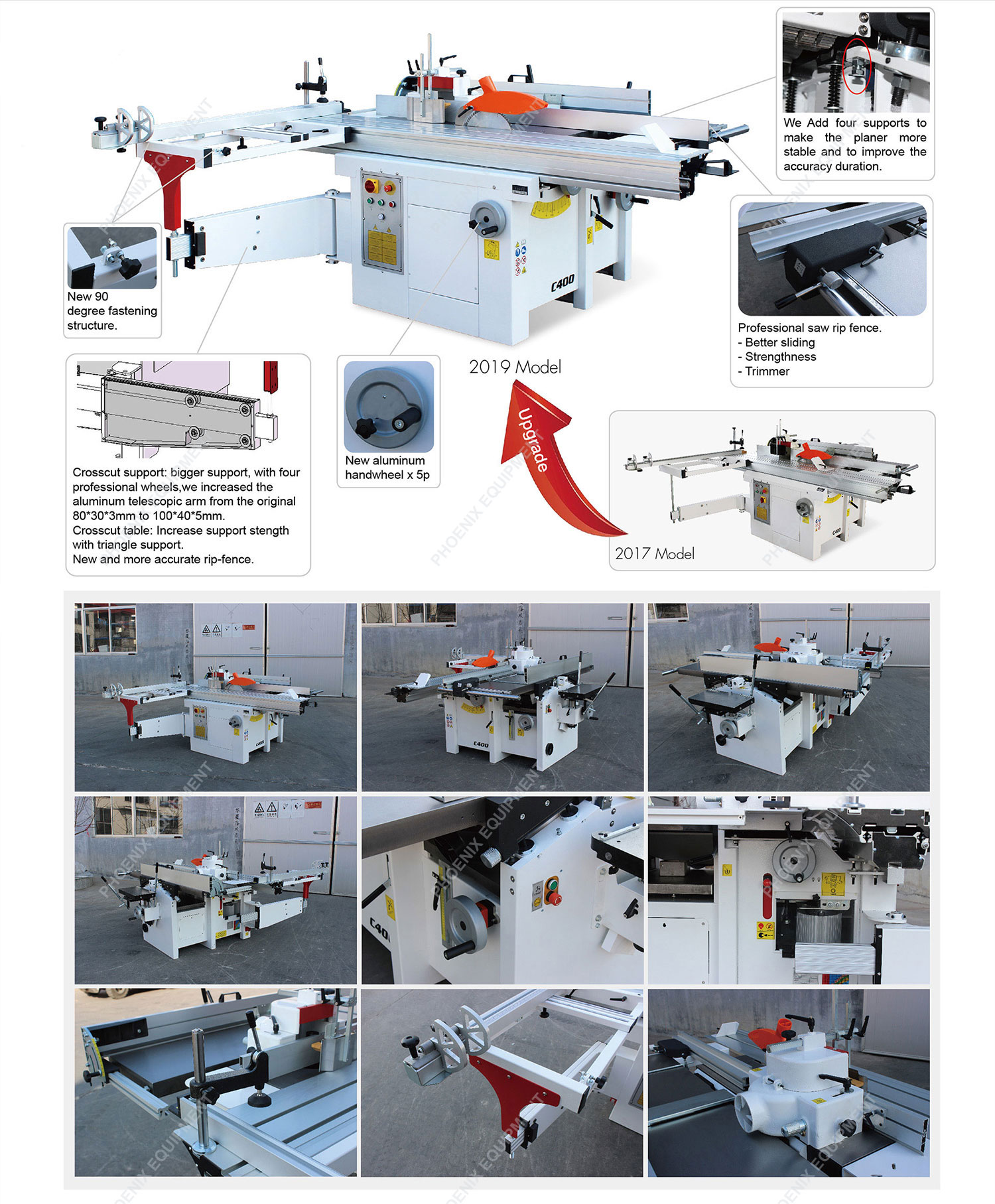 5 in 1 Table Multi Functional CNC Precision Combined Universal Woodworking Machine