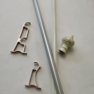 China 5.8 Metre 0.35mm Black Wrought Iron Curtain Rods wholesale