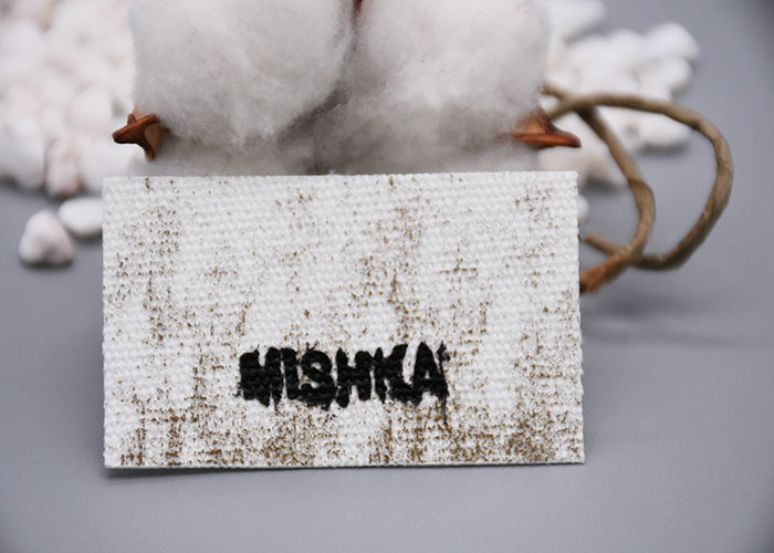 Custom Cotton Printing Ink Logo Screen Printing Label For Garments