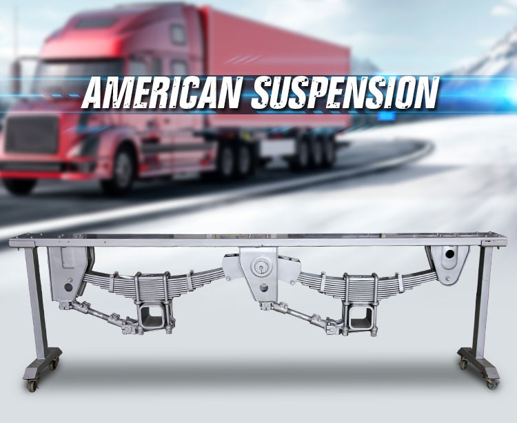Independent Semi Trailer Suspension 10mm 70X180 Beam Axles 20T