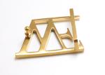 Simple Design Gold Color Stainless Steel Personalized Belt Buckles Metal