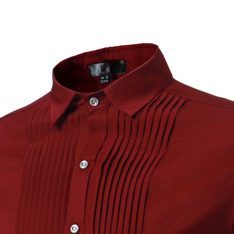 Oem Odm Casual Business Long Sleeve Designer Black Dress Shirt with Sustainable Fabric