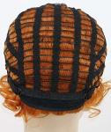Orange Cosplay Party Wigs , Short Wavy Wigs Synthetic Fiber Material