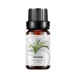 Organic Vetiver Essential Oil Bottle Steam Distillation Essential Oils