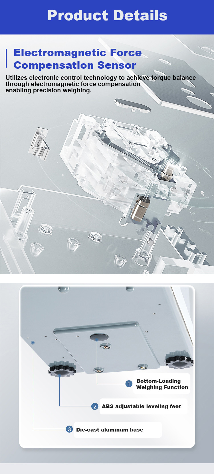 Laboratory Equipment High Precision Analytical Balance Laboratory Scale FA1204 0.1mg 0.0001g
