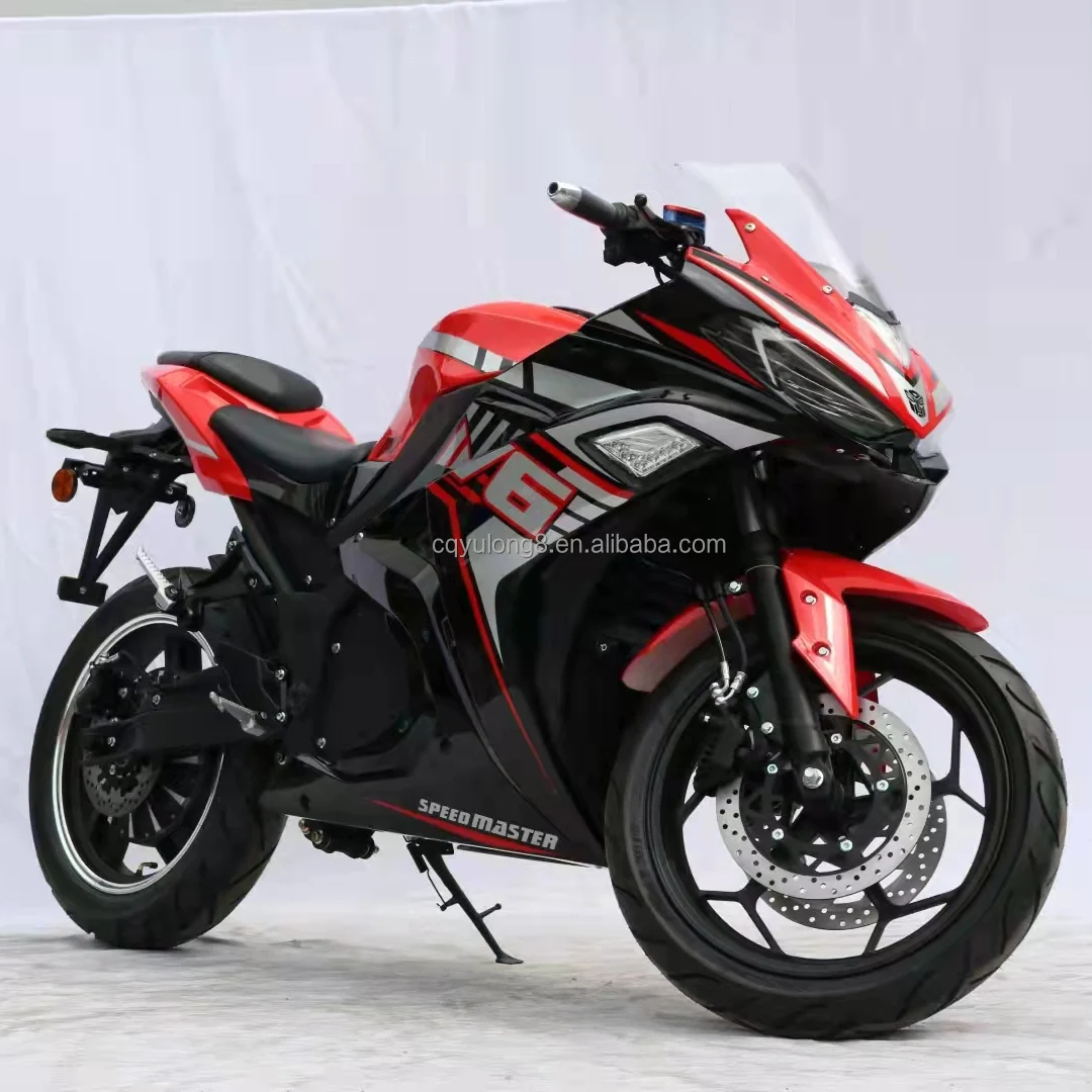 Max Load 200kg Electric Racing Motorcycles with 3000w Power Motor and Lithium Battery