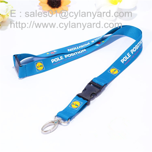 Silks creen printing polyester lanyards