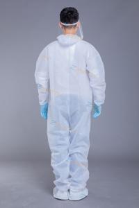 China Waterproof Hooded Elastic Cuff SMS disposable protective gowns wholesale