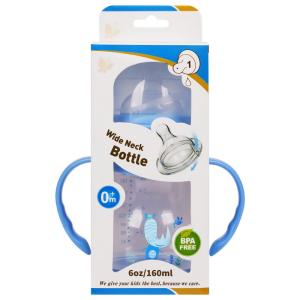 China BPA Free 6oz 160ml Wide Neck Arc Polypropylene Baby Bottles wholesale