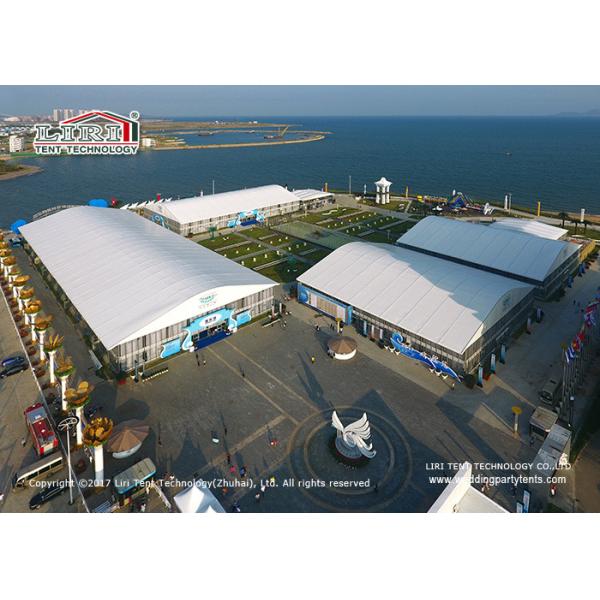 Waterproof clear span outdoor exhibition tents with aluminum and PVC material
