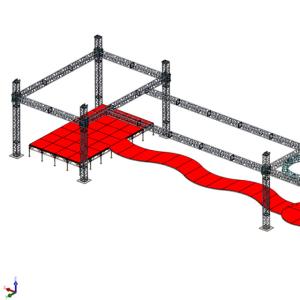 China catwalk dancing lighting stage truss wholesale
