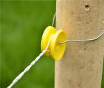 12kv plastic donut insulator 10mm nail round corner yellow bobbin Electric Fence